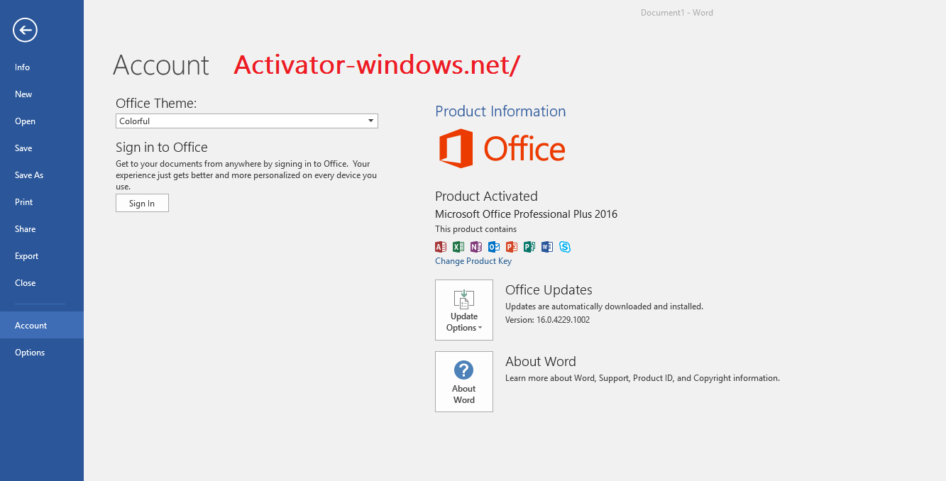 activator kms office 2016 for free